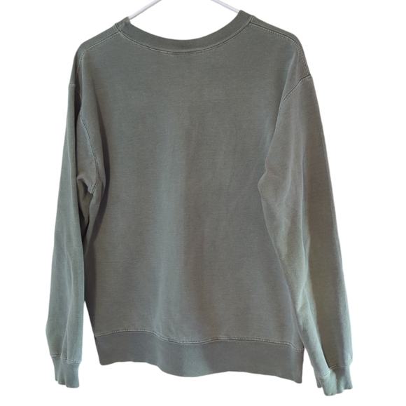 Fargo Clothing Island Style Crew Neck Sweatshirt MEDIUM Green Raised Accents - Picture 7 of 13